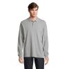 PLANET LSL POLO ORGANIC P188516O szary melanż