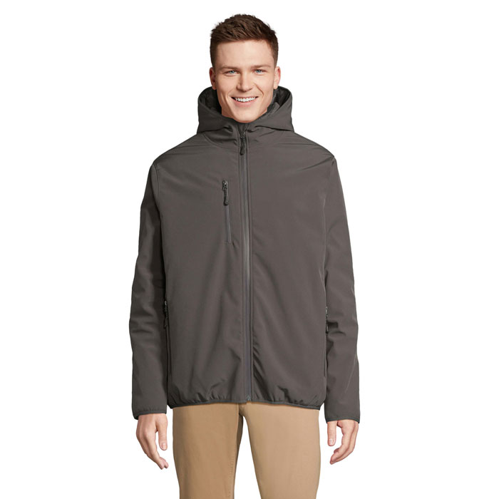 FALCON PADDED MEN PARKA P188676O szarość węgla drzewnego FALCON PADDED MEN PARKA P188676O szarość węgla drzewnego