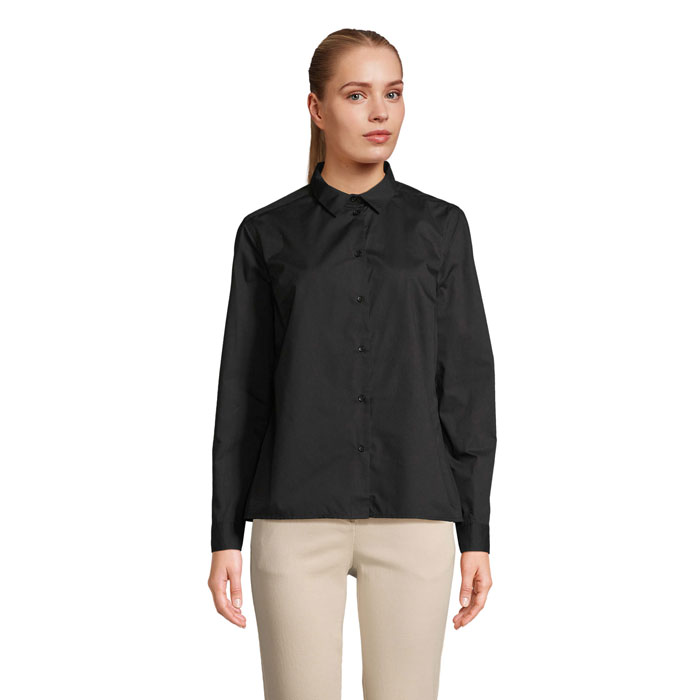 BAILEY WOMEN POPLIN SHIRT P188771O czarny BAILEY WOMEN POPLIN SHIRT P188771O czarny