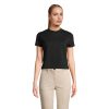 LILIA WOMEN CROPPED T-SHIRT P188883O deep black LILIA WOMEN CROPPED T-SHIRT P188883O deep black