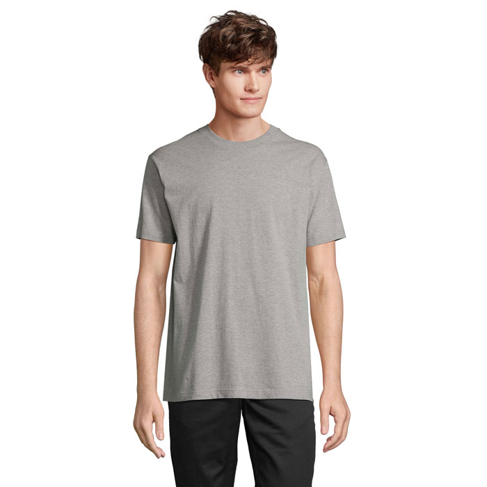 CLIFF OPEN-END T-SHIRT P188901O szary melanż CLIFF OPEN-END T-SHIRT P188901O szary melanż