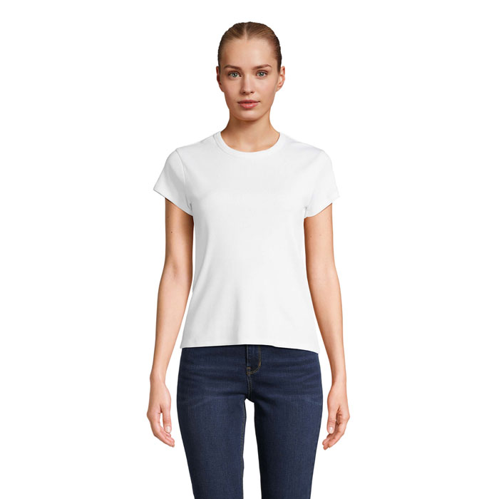 SARA WOMEN'S RIBBED T-SHIRT P188929O MI-S04814-W