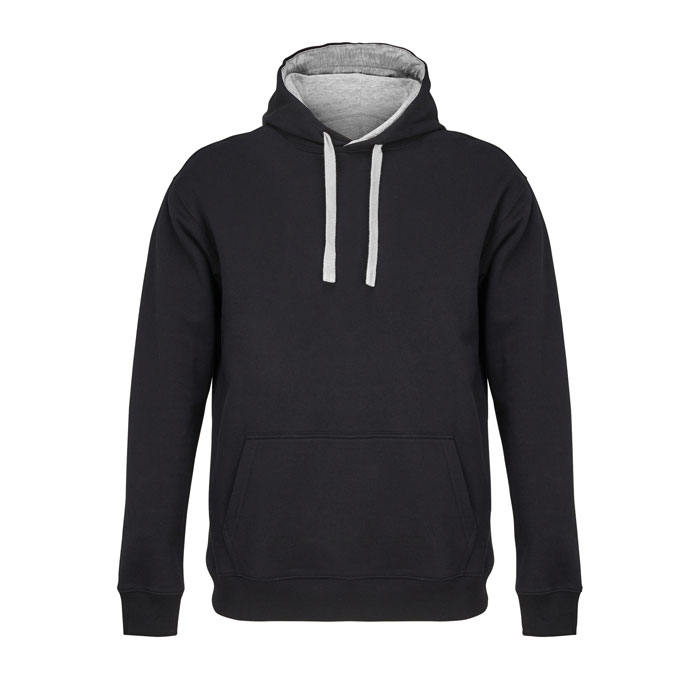 CAMERON HOODED SWEATSHIRT P188993O black / grey melange
