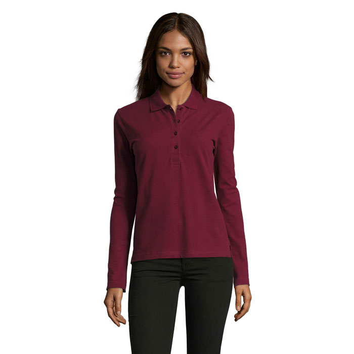PODIUM WOMEN'S POLO 210 P189150O burgundy PODIUM WOMEN'S POLO 210 P189150O burgundy