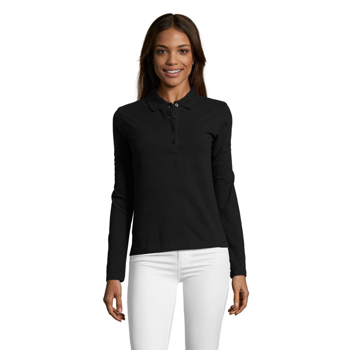 PODIUM WOMEN'S POLO 210 P189150O czarny PODIUM WOMEN'S POLO 210 P189150O czarny