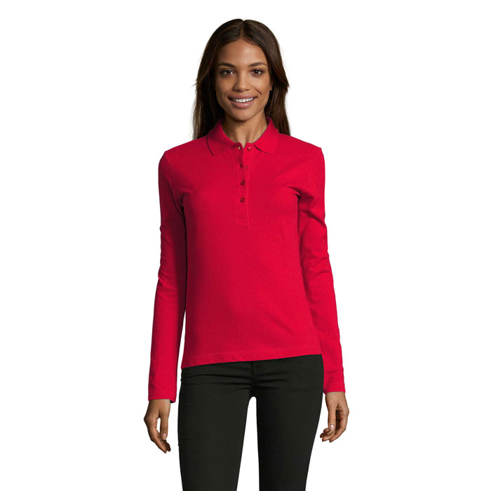 PODIUM WOMEN'S POLO 210 P189150O czerwony PODIUM WOMEN'S POLO 210 P189150O czerwony