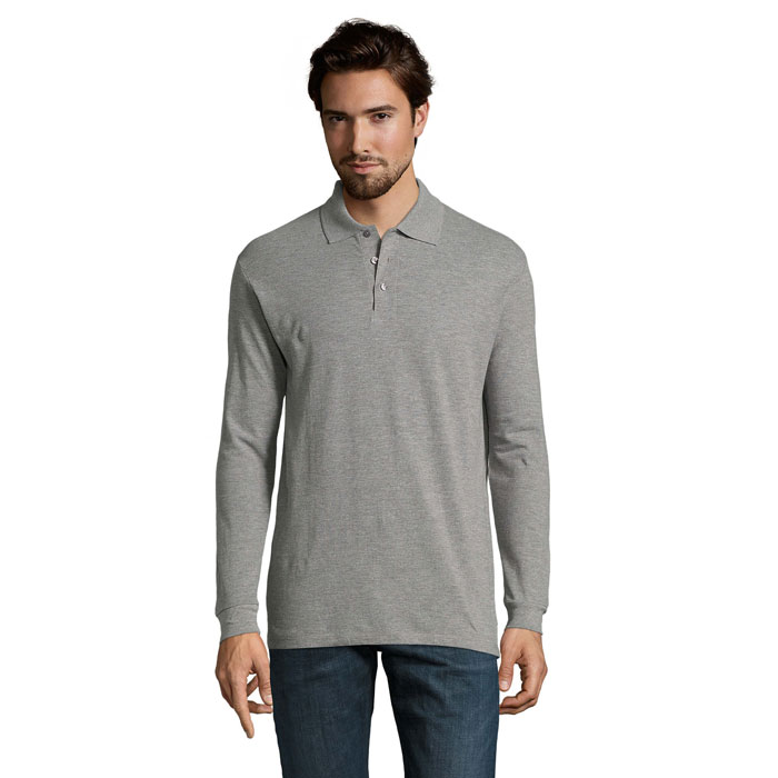 STAR MEN'S POLO 170 P189190O szary melanż