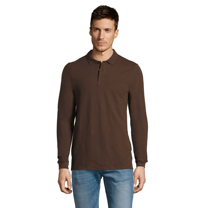 WINTER II MEN'S POLO 210 P183144O chocolate WINTER II MEN'S POLO 210 P183144O chocolate