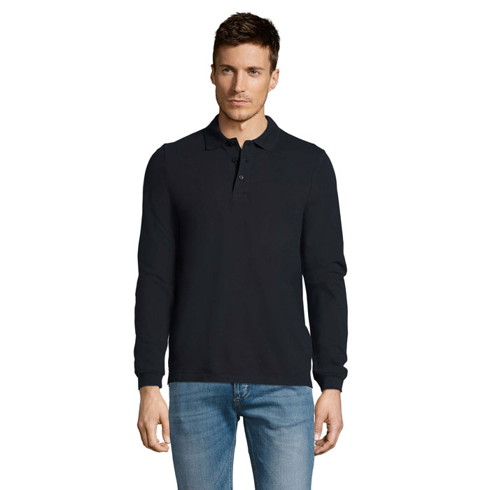 WINTER II MEN'S POLO 210 P183144O granatowy WINTER II MEN'S POLO 210 P183144O granatowy