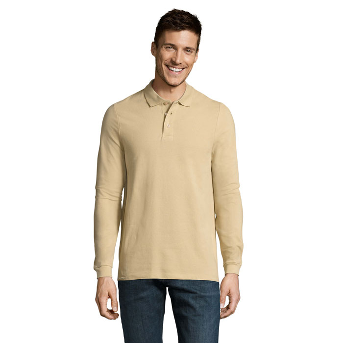 WINTER II MEN'S POLO 210 P183144O sand WINTER II MEN'S POLO 210 P183144O sand