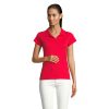 PRESCOTT WOMEN POLO 170 P183223O czerwony
