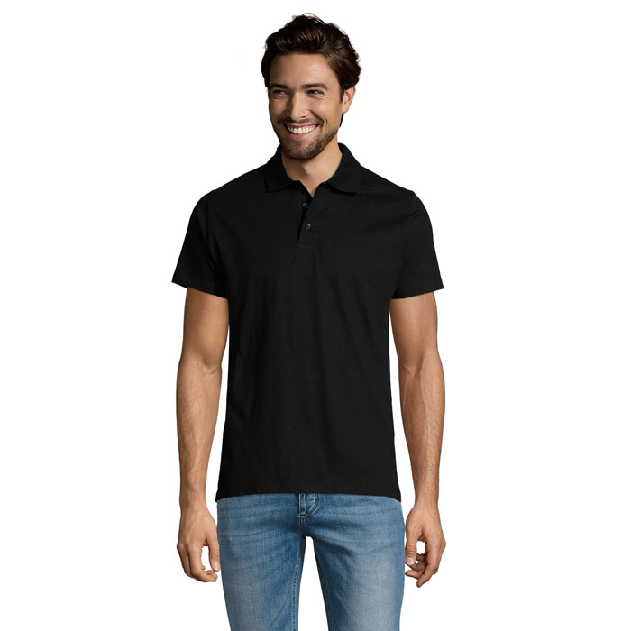 PRESCOTT MEN POLO SHIRT 170 P183253O deep black