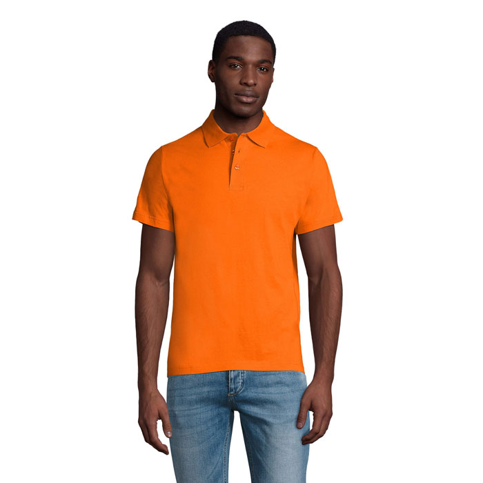 PRESCOTT MEN POLO SHIRT 170 P183253O pomaranczowy
