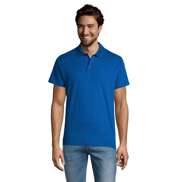 PRESCOTT MEN POLO SHIRT 170 P183253O niebieski