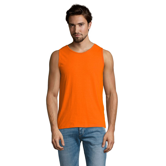 JUSTIN MEN'S TANK TOP 150 P183261O pomaranczowy