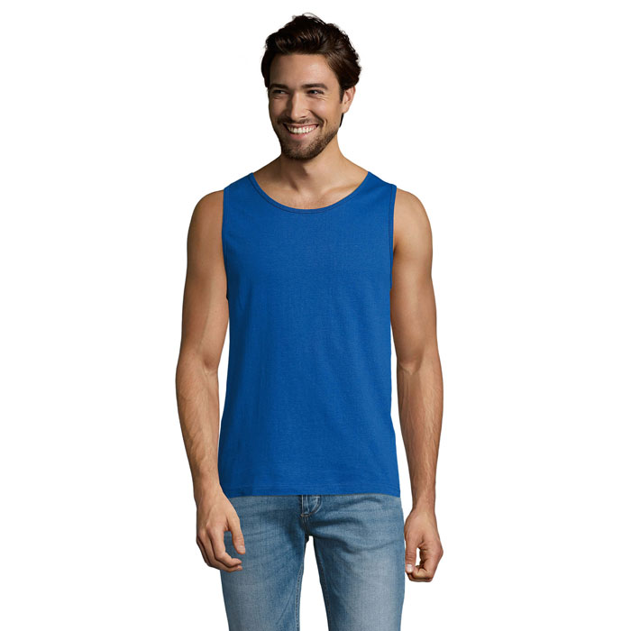 JUSTIN MEN'S TANK TOP 150 P183261O niebieski