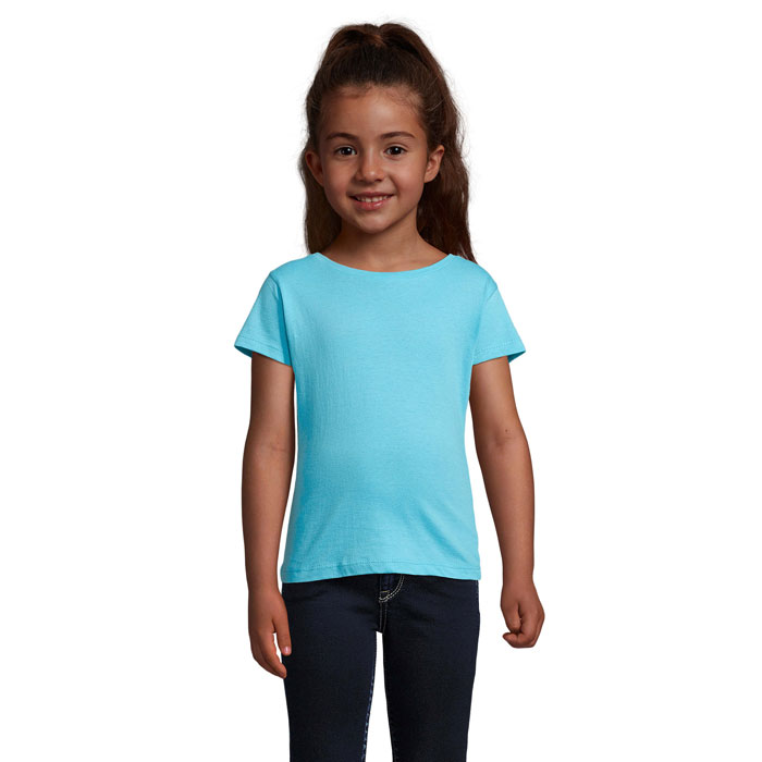 CHERRY GIRLS T-SHIRT 150 P183276O niebieski atol CHERRY GIRLS T-SHIRT 150 P183276O niebieski atol