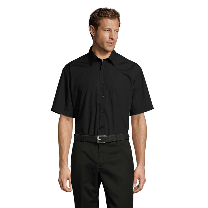 BRISTOL POPLIN MEN SHIRT P183362O czarny