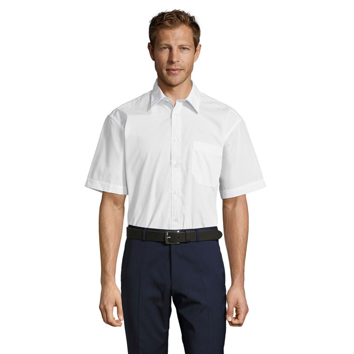 BRISTOL POPLIN MEN SHIRT P183362O MI-S16050-W