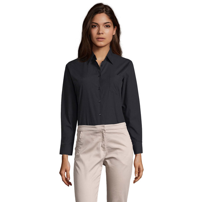EXECUTIVE POPLIN SHIRT P183376O czarny