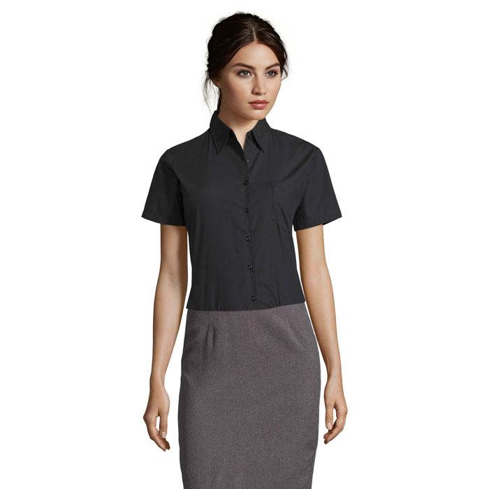 ESCAPE POPLIN WOMEN SHIRT P183400O czarny
