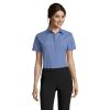 ESCAPE POPLIN WOMEN SHIRT P183400O średni niebieski