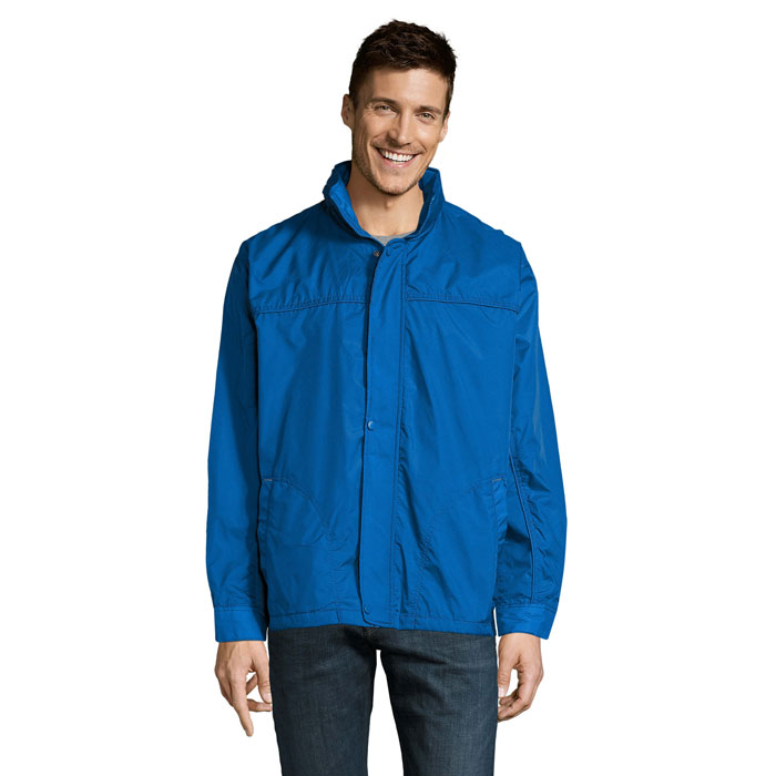 MISTRAL LINED WINDBREAKER P183555O niebieski