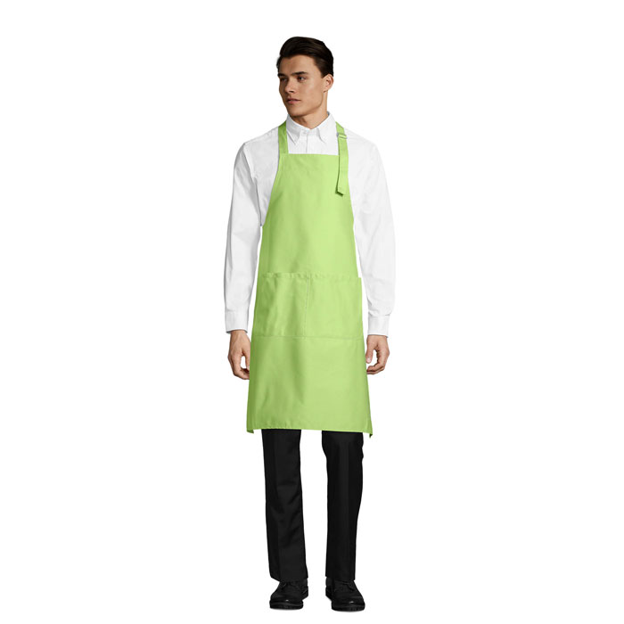 GALA APRON WITH POCKETS P183848O apple green