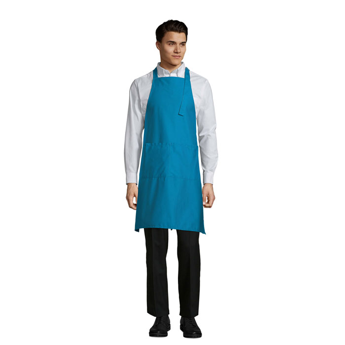 GALA APRON WITH POCKETS P183848O aqua