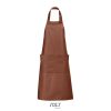 GALA APRON WITH POCKETS P183848O brazowy