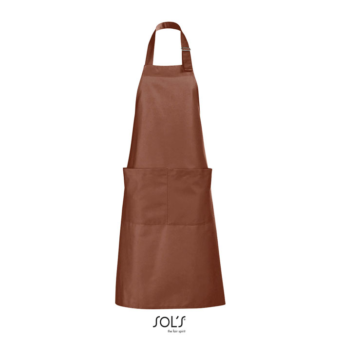 GALA APRON WITH POCKETS P183848O brazowy