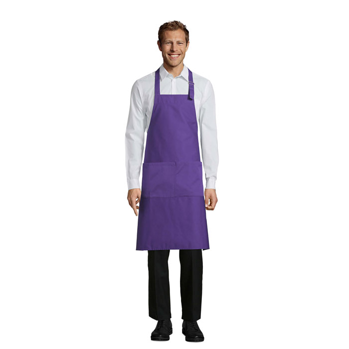 GALA APRON WITH POCKETS P183848O dark purple