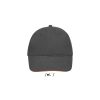 BUFFALO SIX PANEL CAP P183875O dark grey / orange BUFFALO SIX PANEL CAP P183875O dark grey / orange