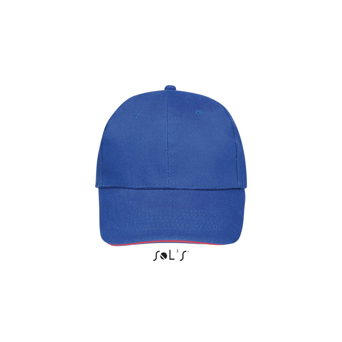 BUFFALO SIX PANEL CAP P183875O royal / neon corail BUFFALO SIX PANEL CAP P183875O royal / neon corail
