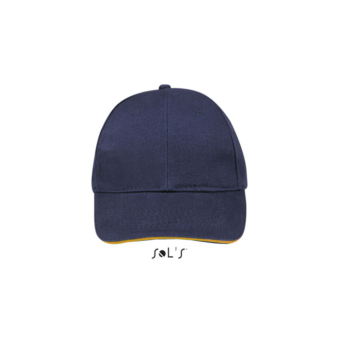 BUFFALO SIX PANEL CAP P183875O french navy / neon orange BUFFALO SIX PANEL CAP P183875O french navy / neon orange
