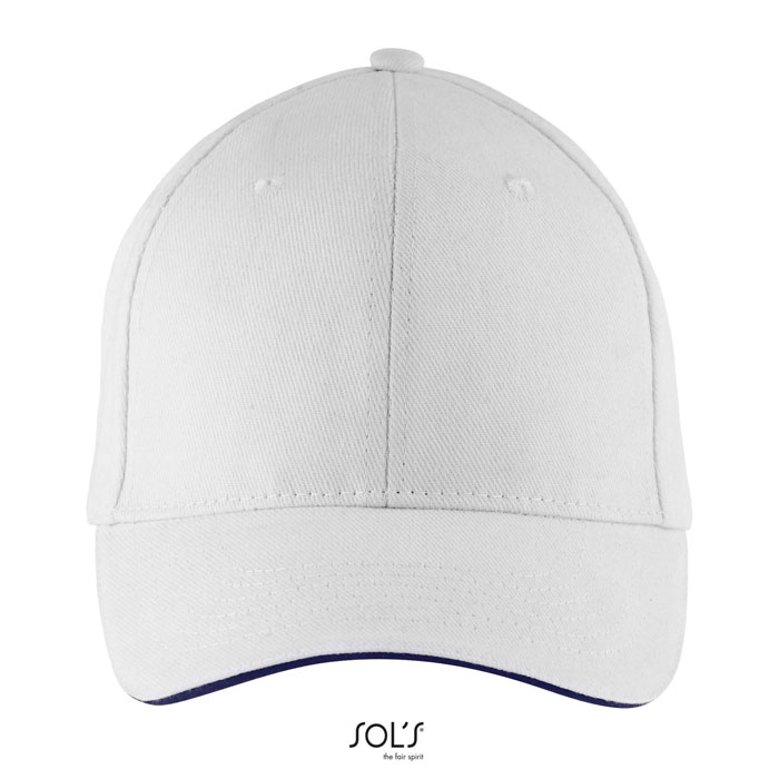 BUFFALO SIX PANEL CAP P183875O white / french navy BUFFALO SIX PANEL CAP P183875O white / french navy