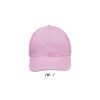 BUFFALO SIX PANEL CAP P183875O pink / white BUFFALO SIX PANEL CAP P183875O pink / white