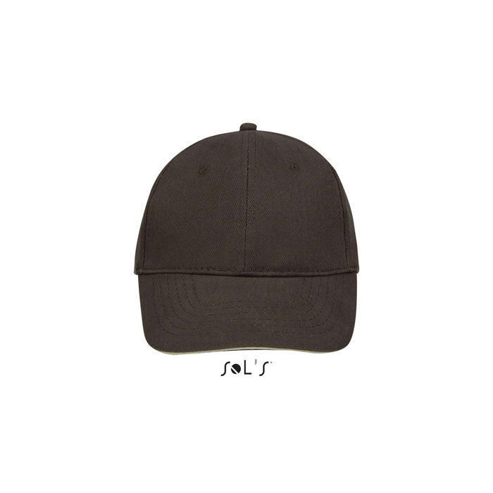 BUFFALO SIX PANEL CAP P183875O chocolate / beige BUFFALO SIX PANEL CAP P183875O chocolate / beige