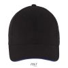 BUFFALO SIX PANEL CAP P183875O black / royal BUFFALO SIX PANEL CAP P183875O black / royal