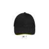 BUFFALO SIX PANEL CAP P183875O black / gold BUFFALO SIX PANEL CAP P183875O black / gold