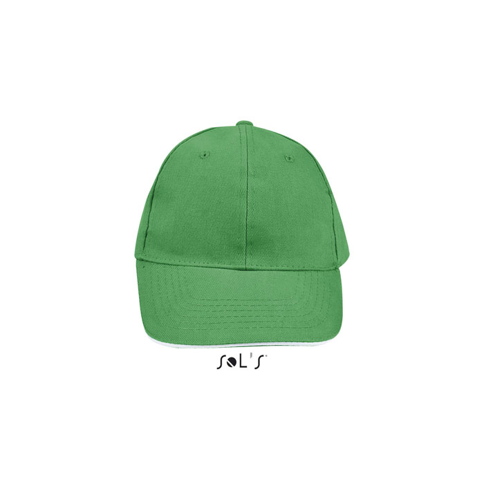 BUFFALO SIX PANEL CAP P183875O kelly green / white BUFFALO SIX PANEL CAP P183875O kelly green / white