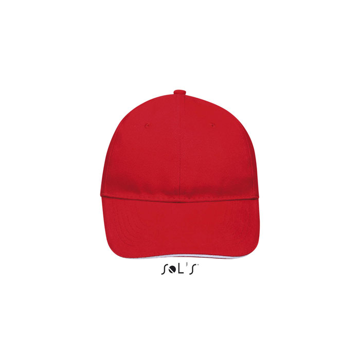 BUFFALO SIX PANEL CAP P183875O rojo / blanco BUFFALO SIX PANEL CAP P183875O rojo / blanco