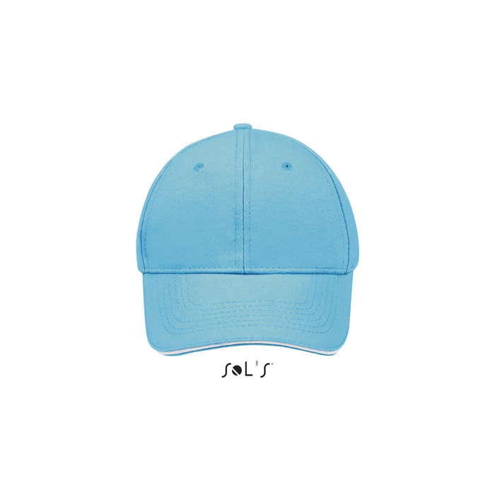 BUFFALO SIX PANEL CAP P183875O turquoise / white BUFFALO SIX PANEL CAP P183875O turquoise / white