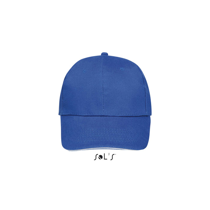 BUFFALO SIX PANEL CAP P183875O królewski niebieski / biały BUFFALO SIX PANEL CAP P183875O królewski niebieski / biały
