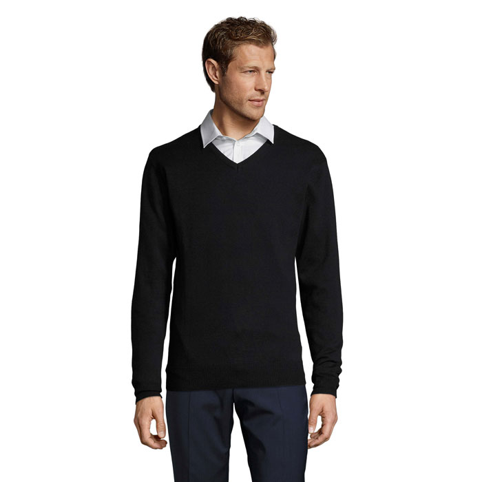 GALAXY MEN V-NECK SWEATER P183985O granatowy GALAXY MEN V-NECK SWEATER P183985O granatowy