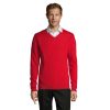 GALAXY MEN V-NECK SWEATER P183985O czerwony GALAXY MEN V-NECK SWEATER P183985O czerwony