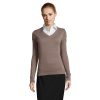 GALAXY WOMEN V-NECK SWEATER P184009O medium grey