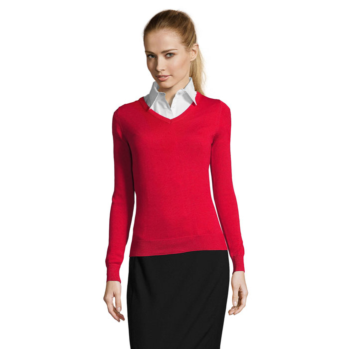 GALAXY WOMEN V-NECK SWEATER P184009O MI-S90010-W