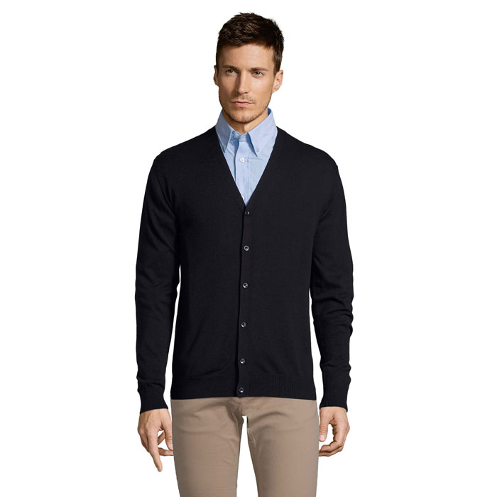 GOLDEN MEN V-NECK CARDIGAN P184033O granatowy GOLDEN MEN V-NECK CARDIGAN P184033O granatowy